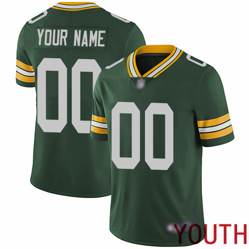 Limited Green Youth Home Jersey NFL Customized Football Green Bay Packers Vapor Untouchable->customized nfl jersey->Custom Jersey